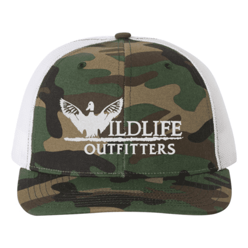 Full Panel Duck Army Camo And White Color Hat