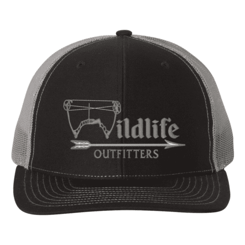 Full Panel Bow Black And Charcoal Color Hat