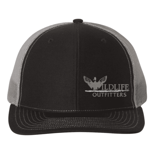 Left Panel Duck Black And Charcoal Color Hat