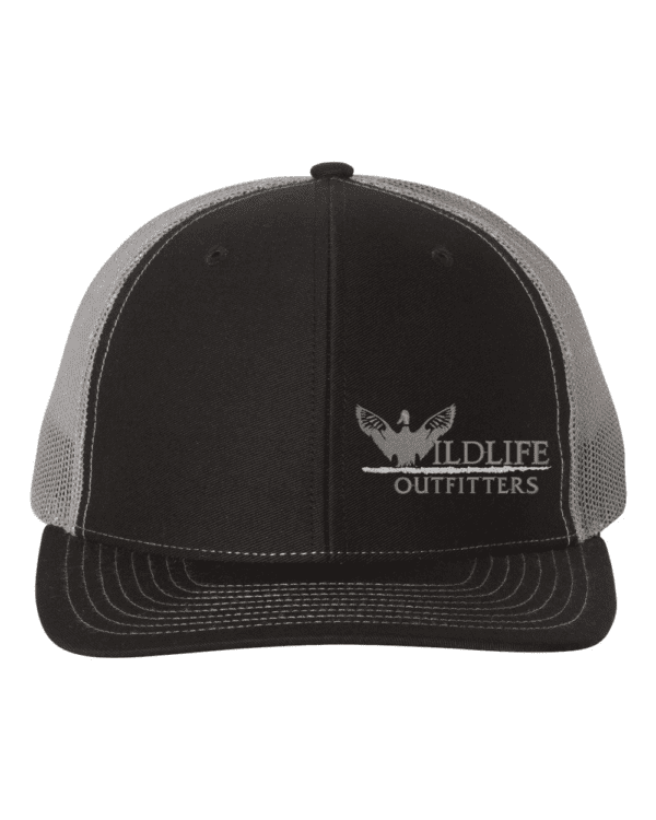 Left Panel Duck Black And Charcoal Color Hat