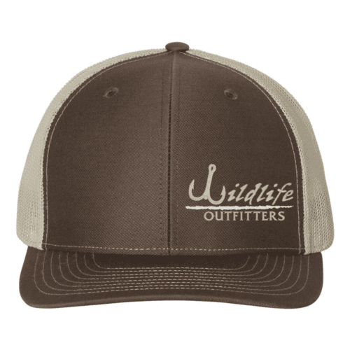 Full Panel Fishing Brown And Khaki Color Hat