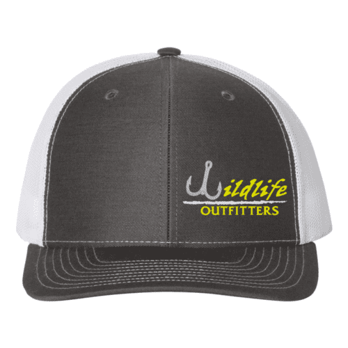 Left Panel Fishing Charcoal And White Color Hat