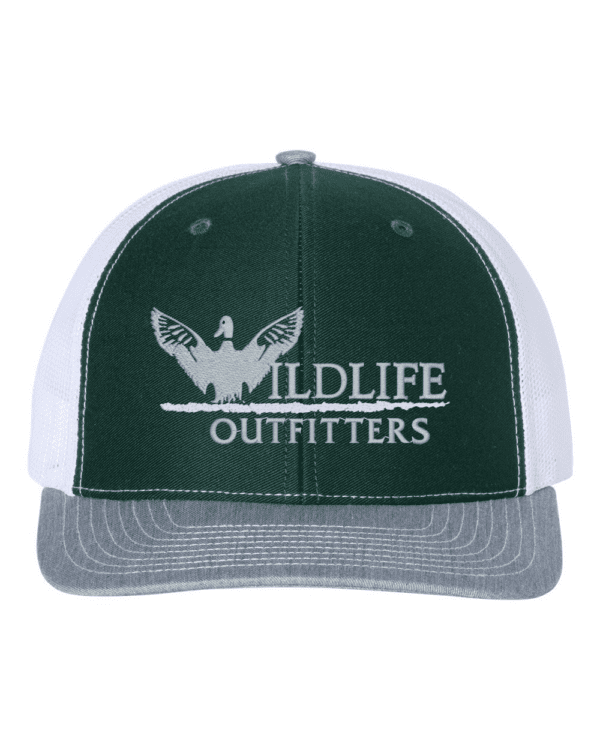Green And White Color Full Panel Hat
