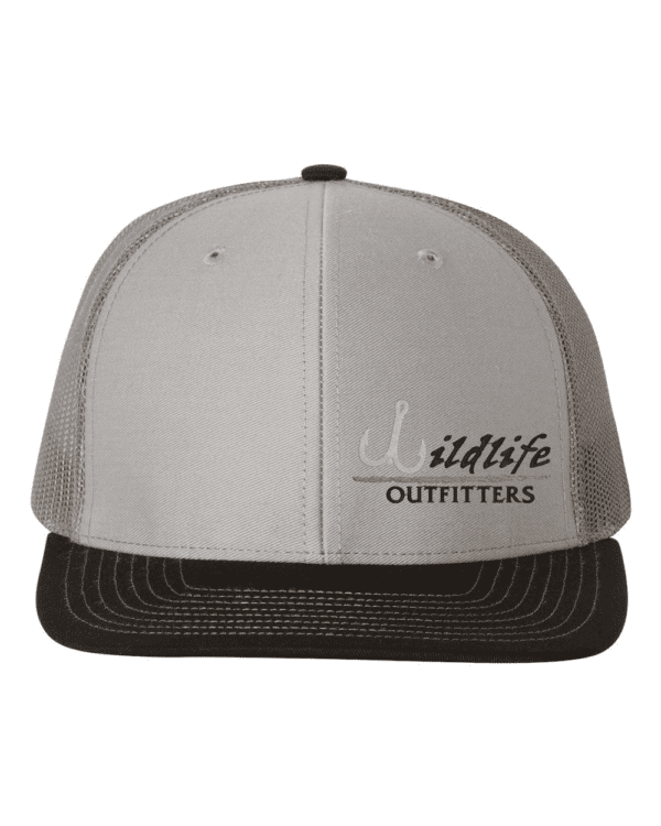 Left Panel Fishing Grey, Charcoal And Black Hat