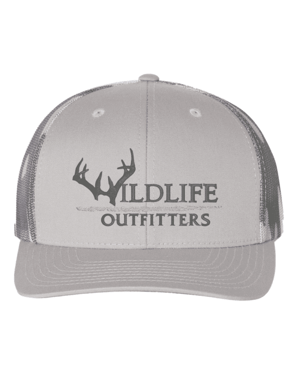 Full Panel Antler Grey And Grey Camo Color Hat
