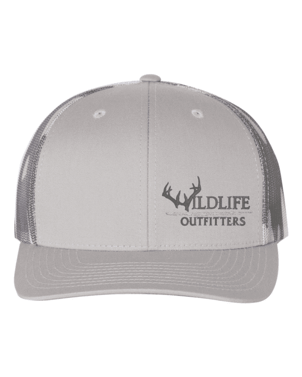 Left Panel Antler Grey And Grey Camo Color Hat