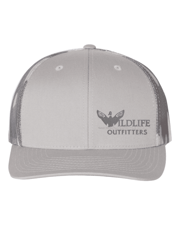 Left Panel Duck Grey And Grey Camo Color Hat