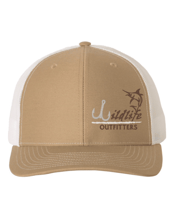 Full Panel Bow Brown And Khaki Color Hat