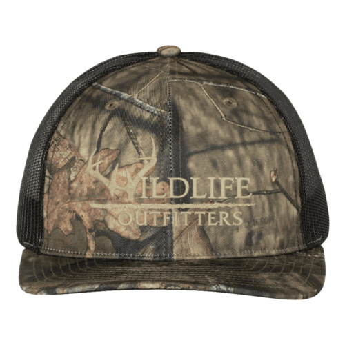 Full Panel Antler Mossy Oak Country And Black Color Hat
