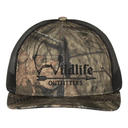 Full Panel Mossy Oak Country And Black Color Bow Hat