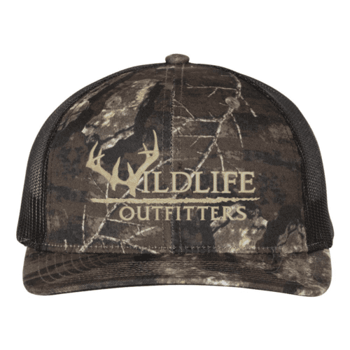 Full Panel Antler Realtree Timber And Black Color Hat