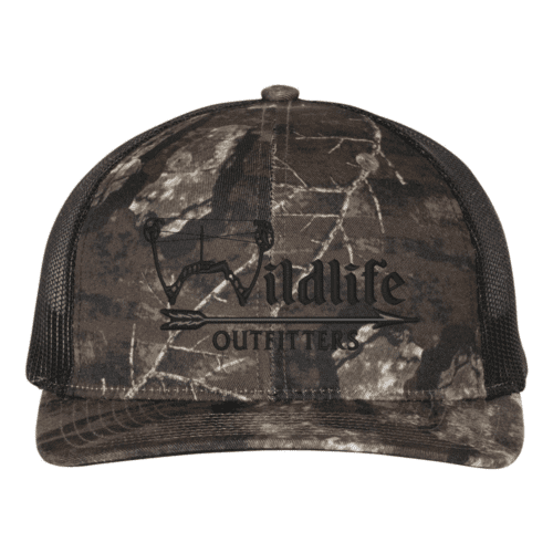 Full Panel Bow Realtree Timber And Black Hat Color Hat
