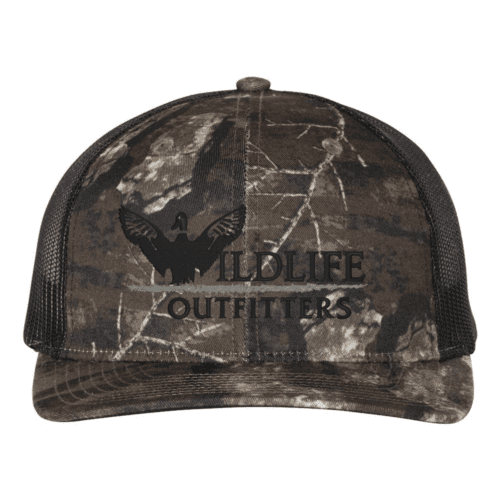 Full Panel Duck Realtree Timber And Black Color Duck Hat