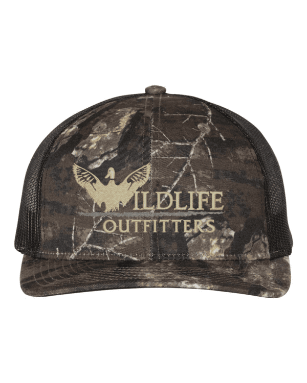 Full Panel Duck Realtree Timber And Black Color Hat