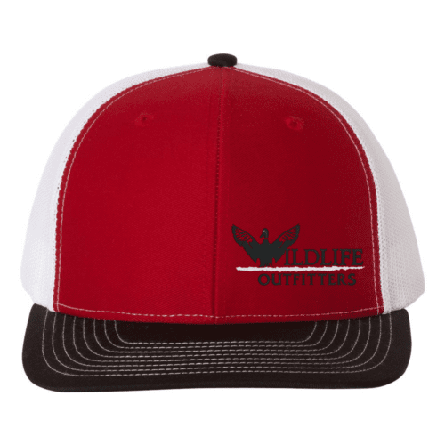 Left Panel Duck Red And White And Black Color Hat