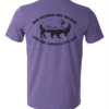 Purple Road Less Traveled T Shirt Back Side With Short Hands