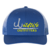 A royal blue cap