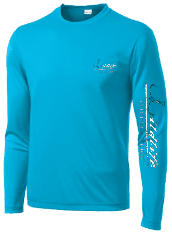 Atomic Blue Fishing Shirt With Long Sleeves