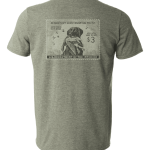 Back Of Duck Stamp Shirt In Military Green Color